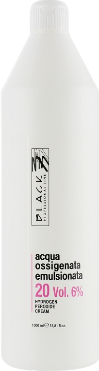 Эмульсионный окислитель 20 Vol. 6% - Black Professional Line Cream Hydrogen Peroxide — фото N3