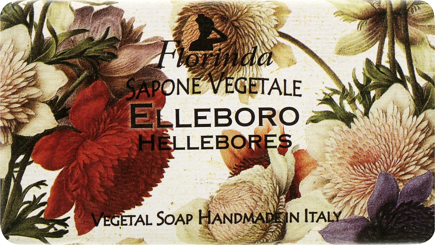 Мило натуральне "Морозник" - Florinda Sapone Vegetale Hellebores — фото N1