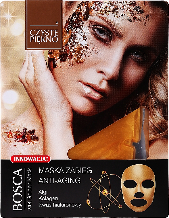 Антивозрастная маска для лица - Czyste Piekno Bosca Anti-Aging 24K Golden Mask — фото N1