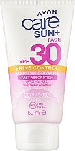 Солнцезащитный матирующий крем - Avon Care Sun+ Shine Control Sun Cream SPF 30 — фото N1