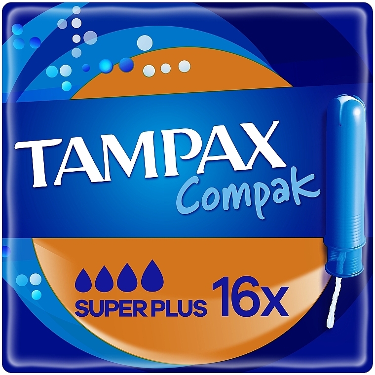 Тампоны с аппликатором, 16 шт - Tampax Compak Super Plus — фото N1