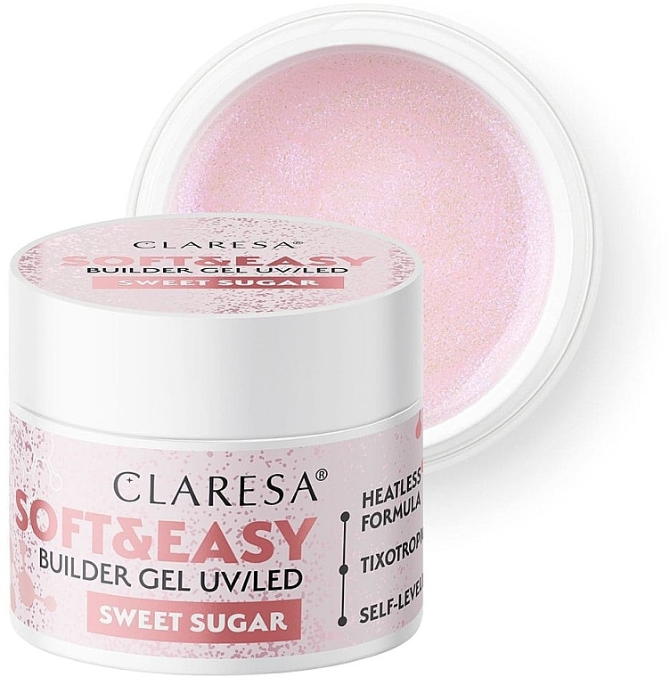 Моделирующий гель для ногтей - Claresa Soft & Easy Builder Gel UV/LED Sweet Sugar — фото N1