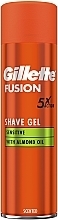 Парфумерія, косметика Гель для гоління для чутливої шкіри з мигдальною олією  - Gillette Fusion Shave Gel Sensitive With Almond Oil