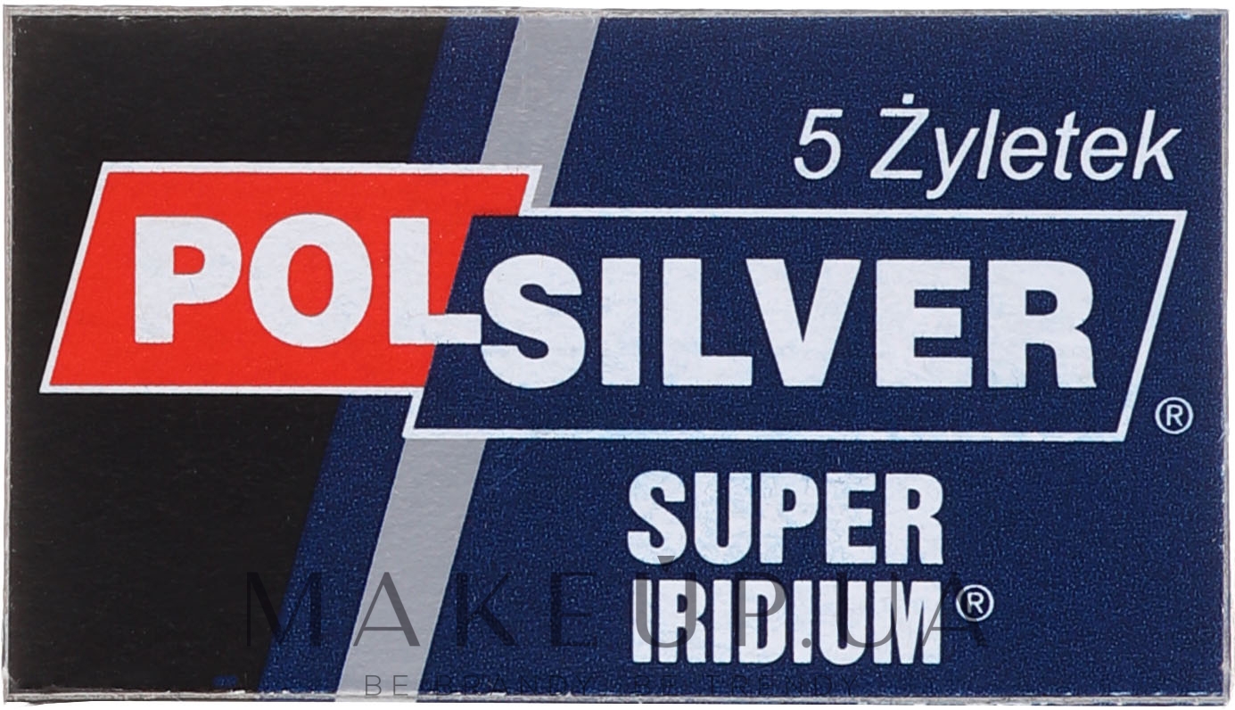 Набір лез - Polsilver Super Iridium Razor Blades — фото 5шт