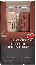 Духи, Парфюмерия, косметика Набор - Revlon Photoready Insta Fix Highlight & Blush Duo Medium (highlight/8.9g + blush/8.9g)