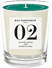 Духи, Парфюмерия, косметика Ароматическая свеча - Bon Parfumeur 02 Seed Of Coriander, Honey, Tobacco Leaf Candle