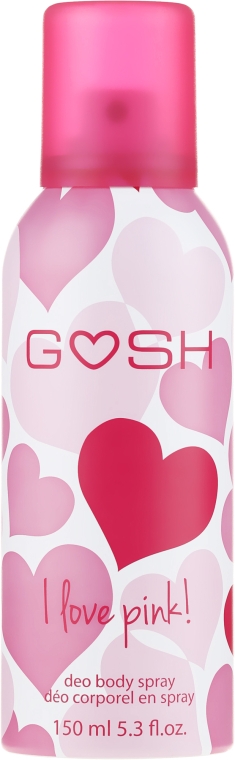 Дезодорант-спрей - Gosh Copenhagen I Love Pink Deo Body Spray — фото N1