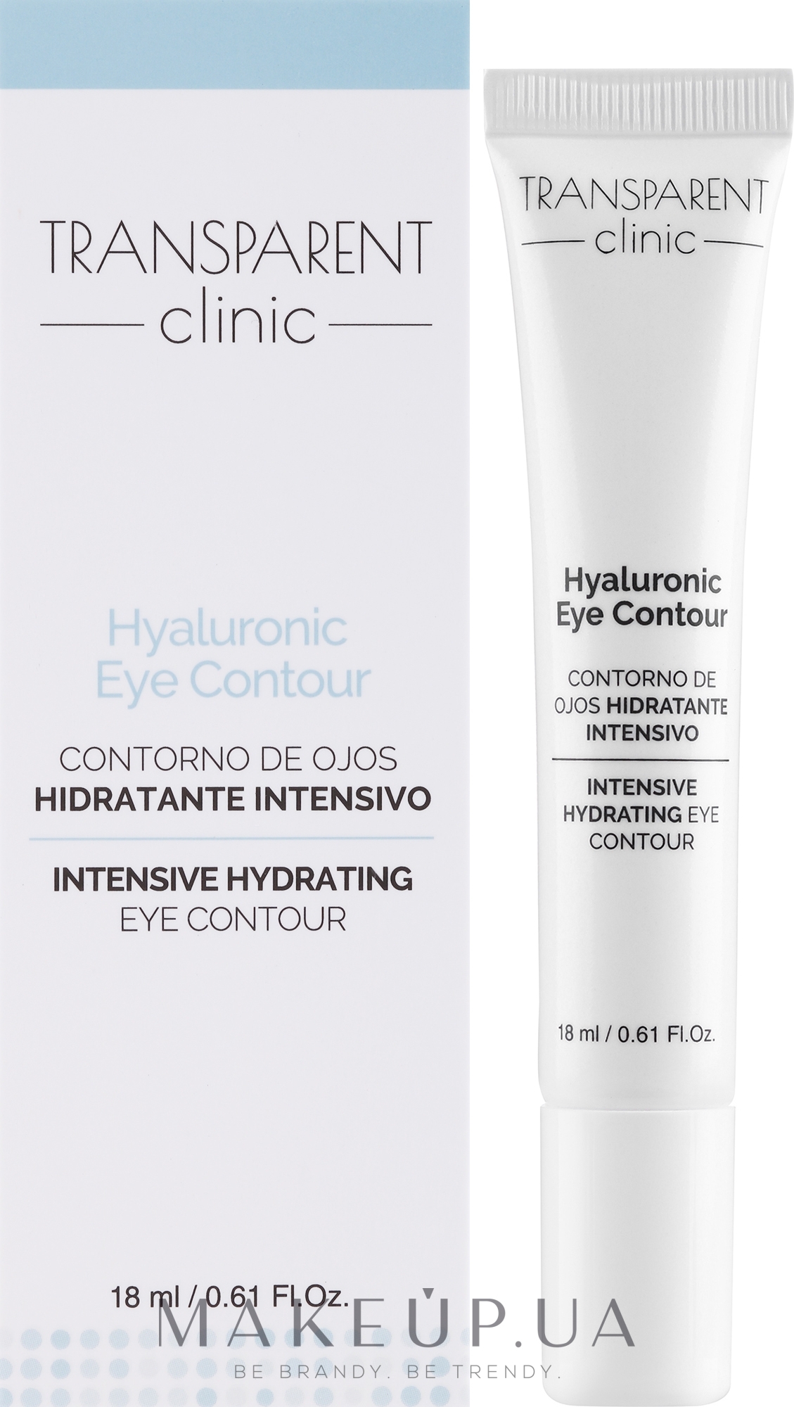 Крем для контуру очей - Transparent Clinic Hyaluronic Eye Contour — фото 18ml
