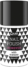 Рідина для зняття лаку з гліцерином - Quiz Cosmetics Acetone Nail Polish Remover With Glycerin — фото N1