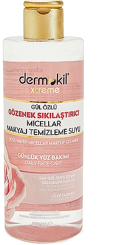 Мицеллярная очищающая вода с экстрактом розы - Dermokil Rose Water Micellar Makeup Cleaner — фото N1