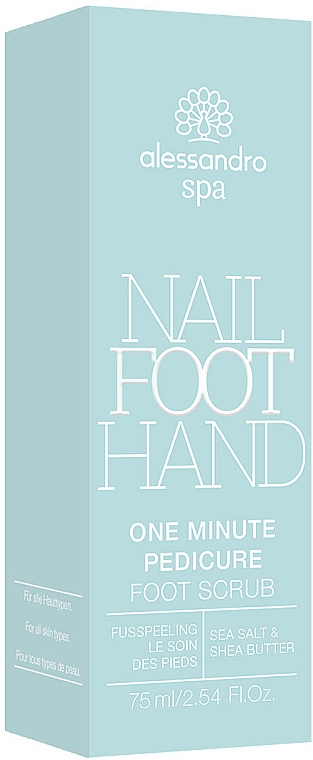 Пилинг для кожи ног и ступней - Alessandro International Spa One Minute Pedicure Foot Scrub — фото N2