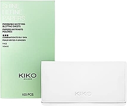 Духи, Парфюмерия, косметика Матирующие салфетки для лица - Kiko Milano Shine Refine Papers