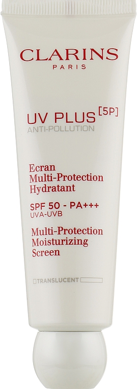 Зволожувальний захисний флюїд-екран для обличчя - Clarins UV Plus [5P] Anti-Pollution SPF 50 — фото N3