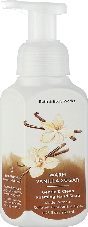 Bath & Body Works Warm Vanilla Sugar Gentle And Clean Foaming Soap