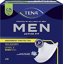 Урологические прокладки для мужчин, 10 шт. - Tena Men Level 2 — фото N2