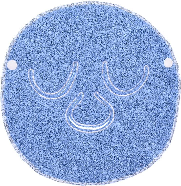Полотенце компрессионное для косметических процедур, голубое "Towel Mask" - MAKEUP Facial Spa Cold & Hot Compress Blue — фото N1