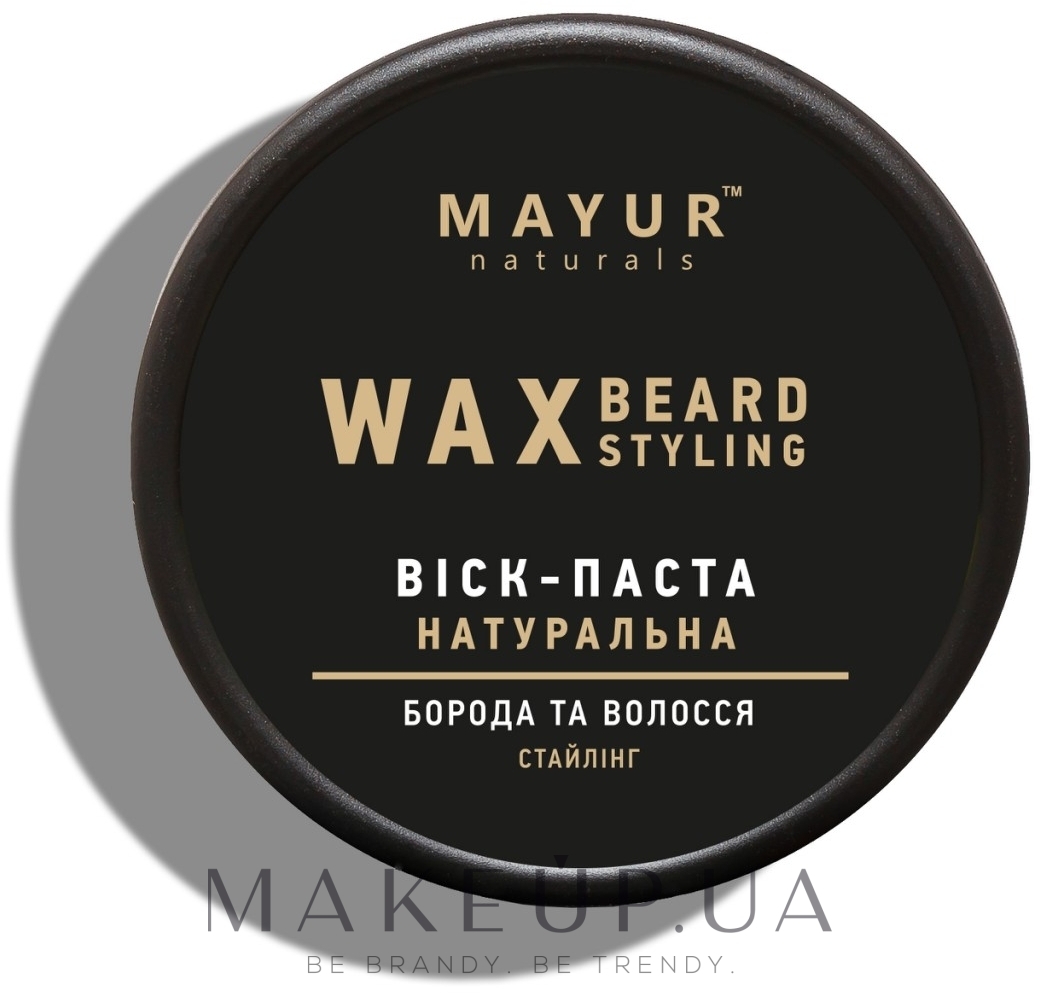Воск-паста натуральная для стайлинга бороды и волос - Mayur Man — фото 50ml