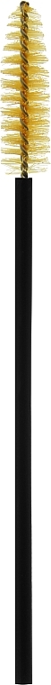 Набор щеточек для бровей и ресниц CS25Y, черная ручка, желтый, 10 шт. - Cosmo Shop — фото N2