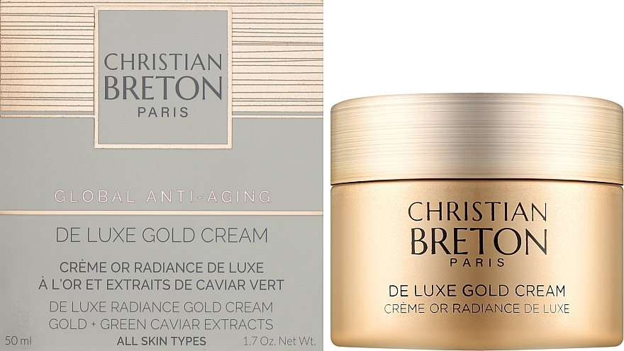 Крем для лица с экстрактом икры и коллоидным золотом - Christian Breton Age Priority De Luxe Gold Cream — фото N2