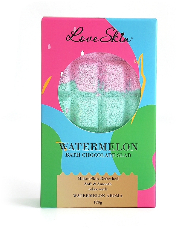 Шоколад для ванны - Love Skin Watermelon Bath Chocolate Slab — фото N1