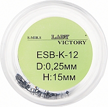 Духи, Парфюмерия, косметика Ресницы в банке ESB-K, 0,25 мм/15 мм - Lady Victory