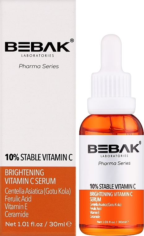 Сироватка для обличчя з вітаміном С - Bebak Brightening Vitamin C Serum — фото N2