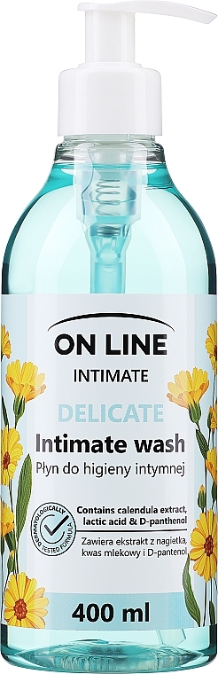 Гель для интимной гигиены "Календула" - On Line Intimate Delicate Intimate Wash — фото N1