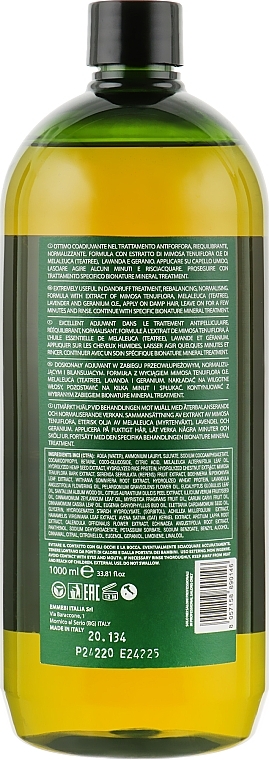 Шампунь против перхоти с маслом чайного дерева - Emmebi Italia BioNature Shampoo Anti-Forfora  — фото N4