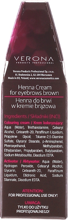 Краска для бровей - Henna Professional Cream — фото N2