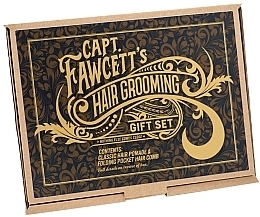 Набор - Captain Fawcett Hair Grooming Gift Set (hair/pomade/100g + hair/comb/1pcs) — фото N2