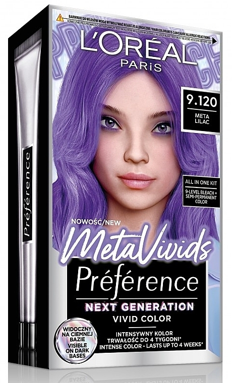 Краска для волос - L'Oreal Paris Preference Vivid Color MetaVivids — фото N3