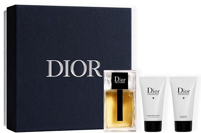Dior Homme - Набір (edt/100ml + show gel/50ml + after shave balm/50ml) — фото N1