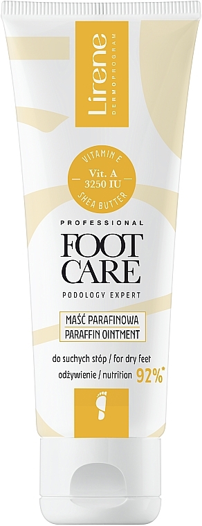 Парафиновый крем для ног с витаминами А и Е - Lirene Foot Care Paraffin Ointment  — фото N1