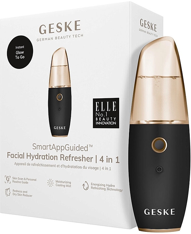 Електронний освіжувач для зволоження шкіри обличчя - Geske Facial Hydration Refresher 4 In 1 Gray — фото N2