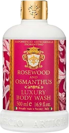 Гель для душа "Палисандр и осматус" - Saponificio Artigianale Fiorentino Rosewood And Osmatus Luxury Body Wash — фото N1