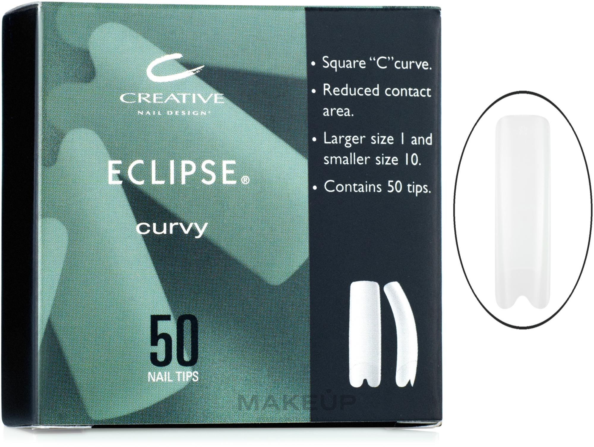 УЦІНКА Типси зі спеціальним вирізом контактної зони - CND Natural Eclipse Tips  * — фото 8