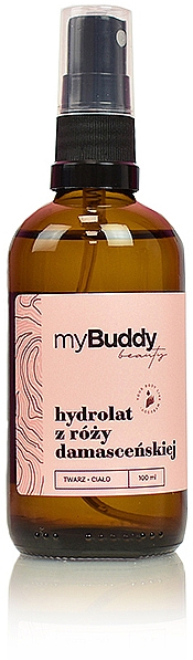 Гидролат дамасской розы для лица и тела - myBuddy — фото N1