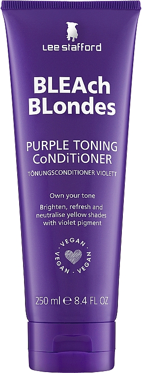 Кондиціонер для тонування фарбованого волосся - Lee Stafford Bleach Blondes Purple Toning Conditioner — фото N1