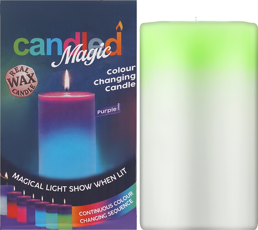 Свічка воскова "Хамелеон", яка змінює колір - Candled Magic — фото N2