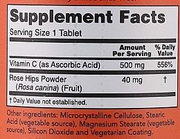 Витамин С-500 в таблетках - Now Foods С-500 With Rose Hips Tablets — фото N3