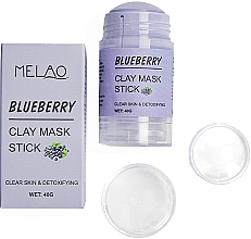 Маска-стик для лица "Blueberry" - Melao Blueberry Clay Mask Stick — фото N2