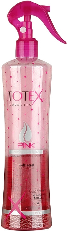 Двофазний спрей-кондиціонер для волосся - Totex Cosmetic Pink Hair Conditioner Spray — фото N1