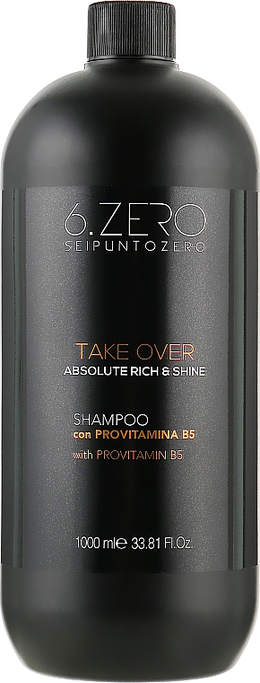 Шампунь для сухих и тусклых волос - Seipuntozero Take Over Absolute Rich And Shine Shampoo