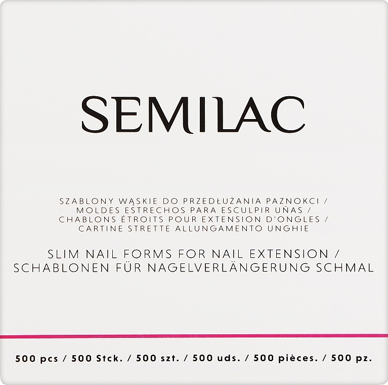 Шаблоны для наращивания ногтей - Semilac Semi Hardi Shaper Slim — фото N1