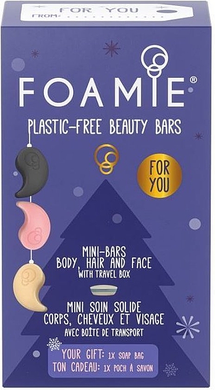 Набор - Foamie Trialsize Set (b/sopa/20g + f/soap/20g + solid/shmp/20g + case)