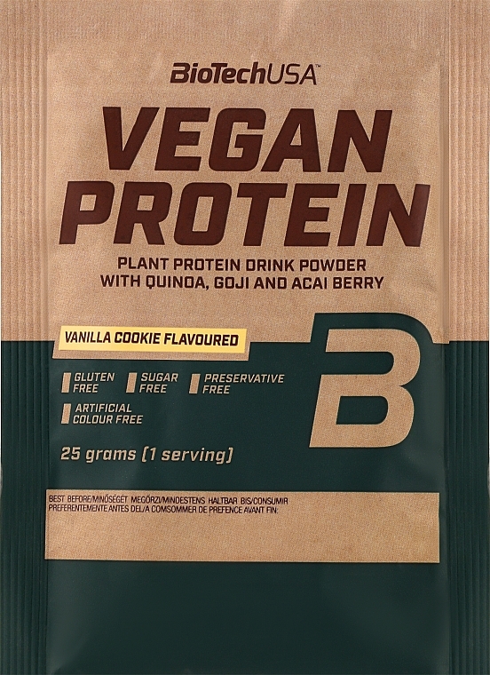 Протеїн веганський "Ванільне печиво" - BioTechUSA Vegan Protein — фото N3