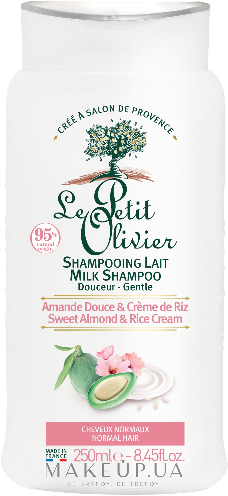 Шампунь для нормальных волос "Сладкий миндаль и рисовый крем" - Le Petit Olivier Sweet Almond & Rice Cream — фото 250ml
