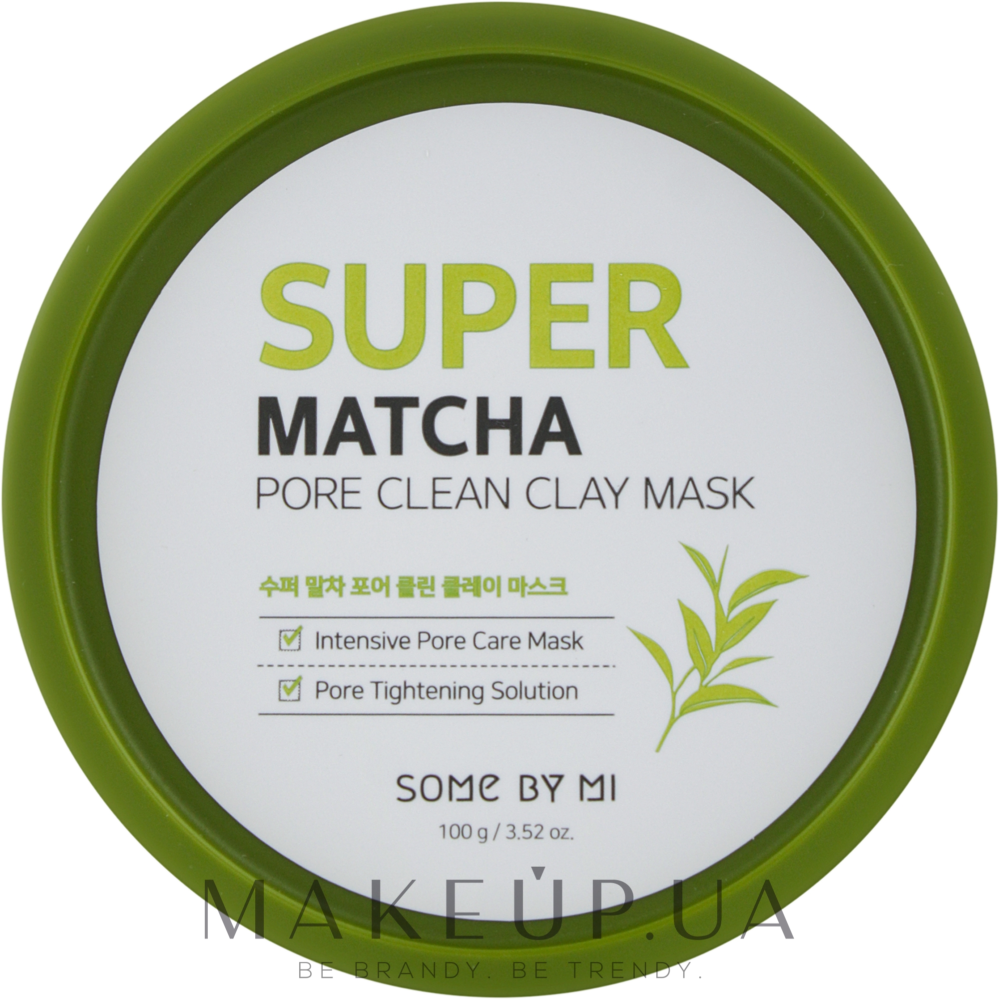 Очищающая глиняная маска для лица - Some By Mi Super Matcha Pore Clean Clay Mask — фото 100g