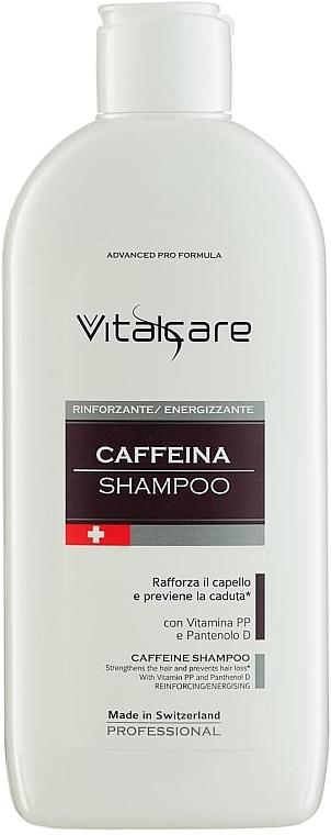 Шампунь для укрепления волос - Vitalcare Professional Made In Swiss Caffeine Shampoo — фото N1