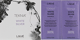 Набор пробников - Lakme Teknia White Silver (sh/10ml + mask/10ml) — фото N1